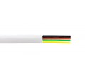 Flat cable,   4C, 10/6, white, 100 m/R CCS