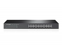 Unmanaged switch, 24x 10/100 RJ-45, 19" (TP-Link TL-SF1024)