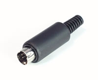 Z��cze m�skie DIN mini na kabel, 4-pinowe 