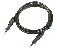 Przy��cze optyczne ze z��czami m�skimi obrotowymi typu Toslink/3,5 mm, proste, z�ote, �y�a 5 mm2, d�ugo�� 1,5 m.