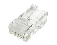 Złącze męskie WM8p8c, kat. 5e, na przewód okrągły, linkę.