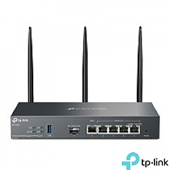 Bezprzewodowy gigabitowy router VPN Omada, standard AX, 3000Mbps, 5x 10/100/1000 RJ-45, 1x slot SFP, desktop (TP-Link ER706W)
