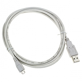 Przycze USB, A(M) na microUSB(M), 1,8 m