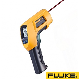 Pirometr FLUKE 566 z termometrem i wskanikiem laserowym, pami 20 pomiarw, -40 do 650 st. C