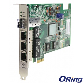 ORing IGCS-E131GP, Switch przemysowy niezarzdzalny, PCIe, 3x 10/100/1000 RJ-45, Gigabit Ethernet, 1x 100/1000Base-X SFP