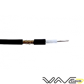 Kabel, przewd koncentryczny, RG58, linka, czarny, 100m, Wave Cables
