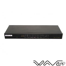 Przecznik KVM, 16 do 1, konsola PS/2 lub USB, porty PC PS/2 i USB, 19" rack (Wave KVM)