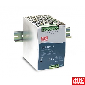 Mean Well SDR-480-24 Zasilacz przemysowy 480W 24VDC, DIN TS35, P.F.C.