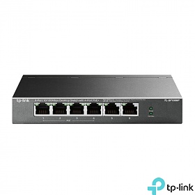 TP-Link TL-SF1006P, Switch niezarzdzalny, 6x 10/100 RJ-45, PoE+, desktop