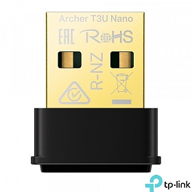 Dwupasmowa bezprzewodowa karta AC1300 USB 2.0 (TP-Link Archer T3U Nano)