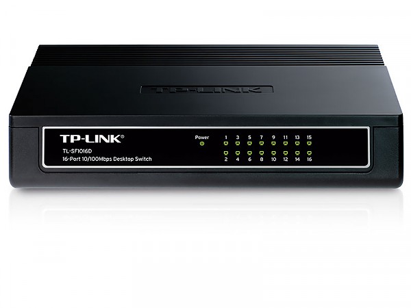 TP-Link TL-SF1016D, Switch niezarzdzalny, 16x 10/100 RJ-45, desktop