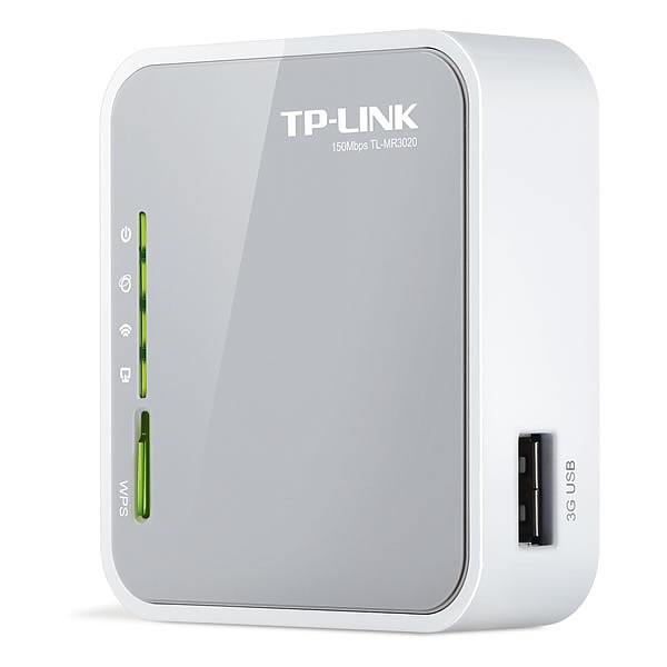 Przenony router bezprzewodowy 3G/4G standard N 150Mb/s (TP-Link TL-MR3020) 