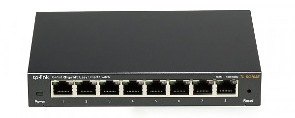 Switch inteligentny, 8x 10/100/1000 RJ-45, desktop (TP-Link TL-SG108E) 