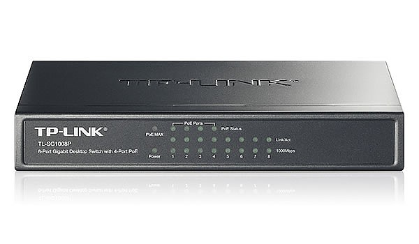TP-Link TL-SG1008P, Switch gigabitowy, niezarzdzalny, 8x 1Gb RJ-45, PoE
