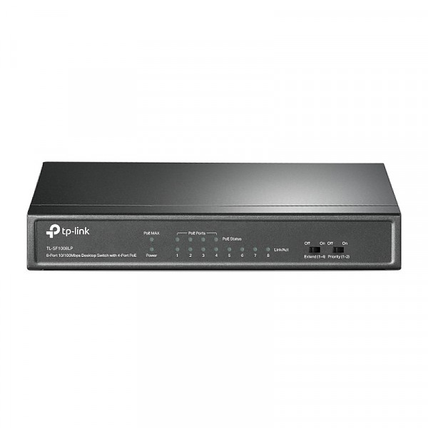 Switch niezarzdzalny, 8x 10/100 RJ-45, PoE, desktop (TP-Link TL-SF1008LP) 