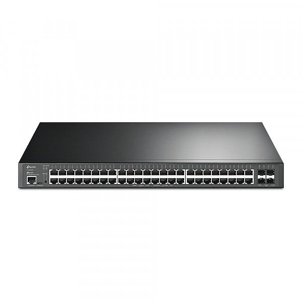 TP-Link TL-SG3452XP, Switch zarzdzalny, 48x 10/100/1000 RJ-45, 4x slot 10G SFP+, PoE+, 19"