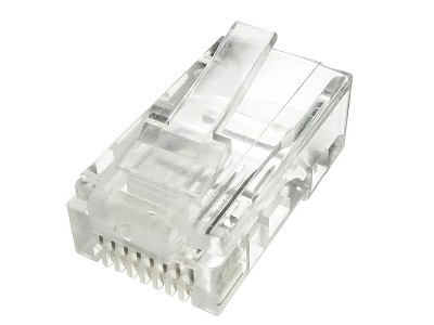 Wtyk RJ-45, rj45, 8p8c, kat5e, na przewd okrgy, drut, UTP
