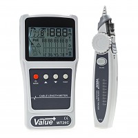 Tester okablowania LCD, RJ-45, RJ-11 z cyfrowym szukaczem par, WT26C