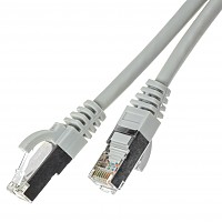 Patchcord FTP-K5e; 1,0 m; szary