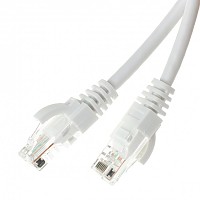 Patchcord UTP-K5e; 0,25 m; biay