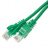 Patchcord UTP-K5e; 20,0 m; zielony