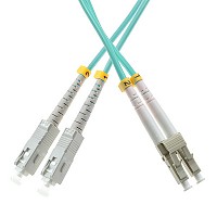 Patchcord SC/UPC-LC/UPC, MM, 50/125, dupleks, wkno OM3, 15 m