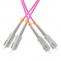 Patchcord SC/UPC-SC/UPC, MM, 50/125, dupleks, wkno OM4, 3 m