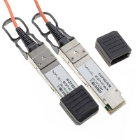 Przewd optyczny QSFP+, aktywny; 5,0m (Wave Optics, WO-QSFP-40GB-AFO-05M)