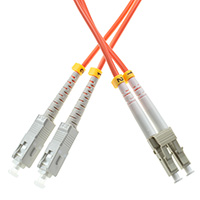 Patchcord SC/UPC-LC/UPC, MM, 50/125, dupleks, wkno OM2, 3 m