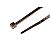 Opaski kablowe odporne na UV, 2,5x160mm, czarne, 100szt