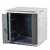Szafa rack 12U, wisząca, 19", 540mm gł., drzwi szklane, dwusekcyjna, do montażu