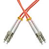 Patchcord LC/UPC-LC/UPC, MM, 50/125, dupleks, włókno OM2, 0,5 m