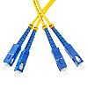 Patchcord SC/UPC-SC/UPC, SM, 9/125, dupleks, włókno G652D, 0,5 m