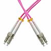 Patchcord LC/UPC-LC/UPC, MM, 50/125, dupleks, włókno OM4, 0,5 m