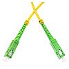 Patchcord SC/APC-SC/APC, SM, 9/125, simpleks, włókno G657A1, 1 m