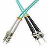 Patchcord LC/UPC-ST/UPC, MM, 50/125, dupleks, włókno OM3, 2 m