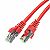 Patchcord S/FTP-K6A (PiMF); 10,0 m; czerwony