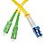 Patchcord światłowodowy jednomodowy SC/APC-LC/UPC, 9/125, dupleks, włókno G652D,  długość 15m