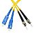 Patchcord światłowodowy jednomodowy SC/UPC-ST/UPC, 9/125, dupleks, włókno G652D,  długość 15m