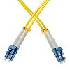 Patchcord LC/UPC-LC/UPC, SM, 9/125, dupleks, włókno G652D, 0,5 m