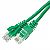Patchcord UTP, K5e, 10m, zielony
