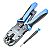 Zaciskarka 10p, RJ45, RJ12, RJ11, RJ10, RJ9, czołowa, Hanlong HT-200AR, AteCom