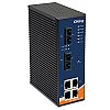 IES-2042FX-SS-SC, Switch przemysłowy inteligentny, DIN, 4x 10/100 RJ-45 + 2x 100 SM SC, O-Ring <10ms 