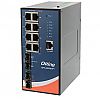 Switch zarządzalny, 8x 10/1000 RJ-45 PoE + 2x100/2,5G SFP + 2x1G/10G SFP, O/Open-Ring <30ms (ORing IGPS-9822DGP+)