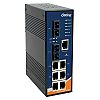 IES-3062FX-SS-SC, Switch przemysłowy zarządzalny, DIN, 6x 10/100 RJ-45 + 2x100 SM SC, O/Open-Ring <10ms 