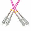 Patchcord SC/UPC-SC/UPC, MM, 50/125, dupleks, włókno OM4, 5 m