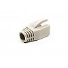 Osłona złącza modularnego 8p8c na gruby przewód (8mm), szara