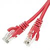 Patchcord UTP-K6; 5,0 m; czerwony