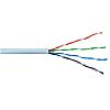 Przewód U/UTP Wave Cables, kat.5E, wewnętrzny, szary, 4x2x24 AWG, Cu, 305 m, drut