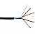 Kabel skrętka FTP (F/UTP), kat6, wewnętrzny, czarny, LSOH/LSZH, 4x2x26 AWG, 305m, linka